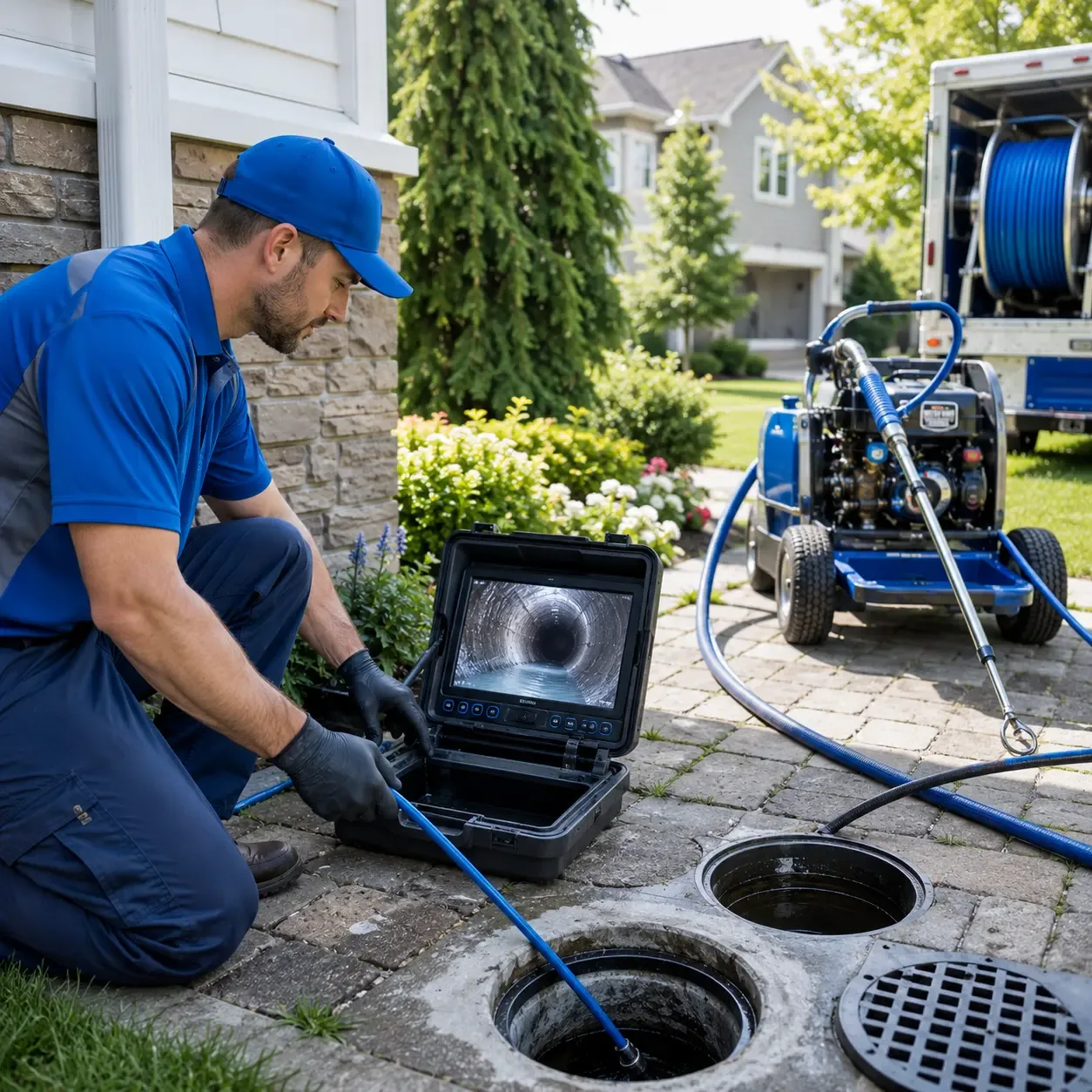 Outdoor drain cleaning professionals serving Kane, PA